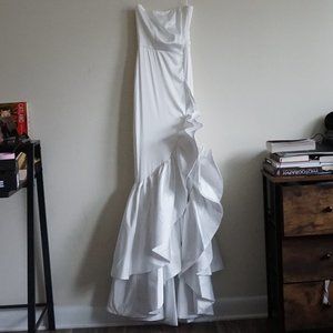 White Satin Dress